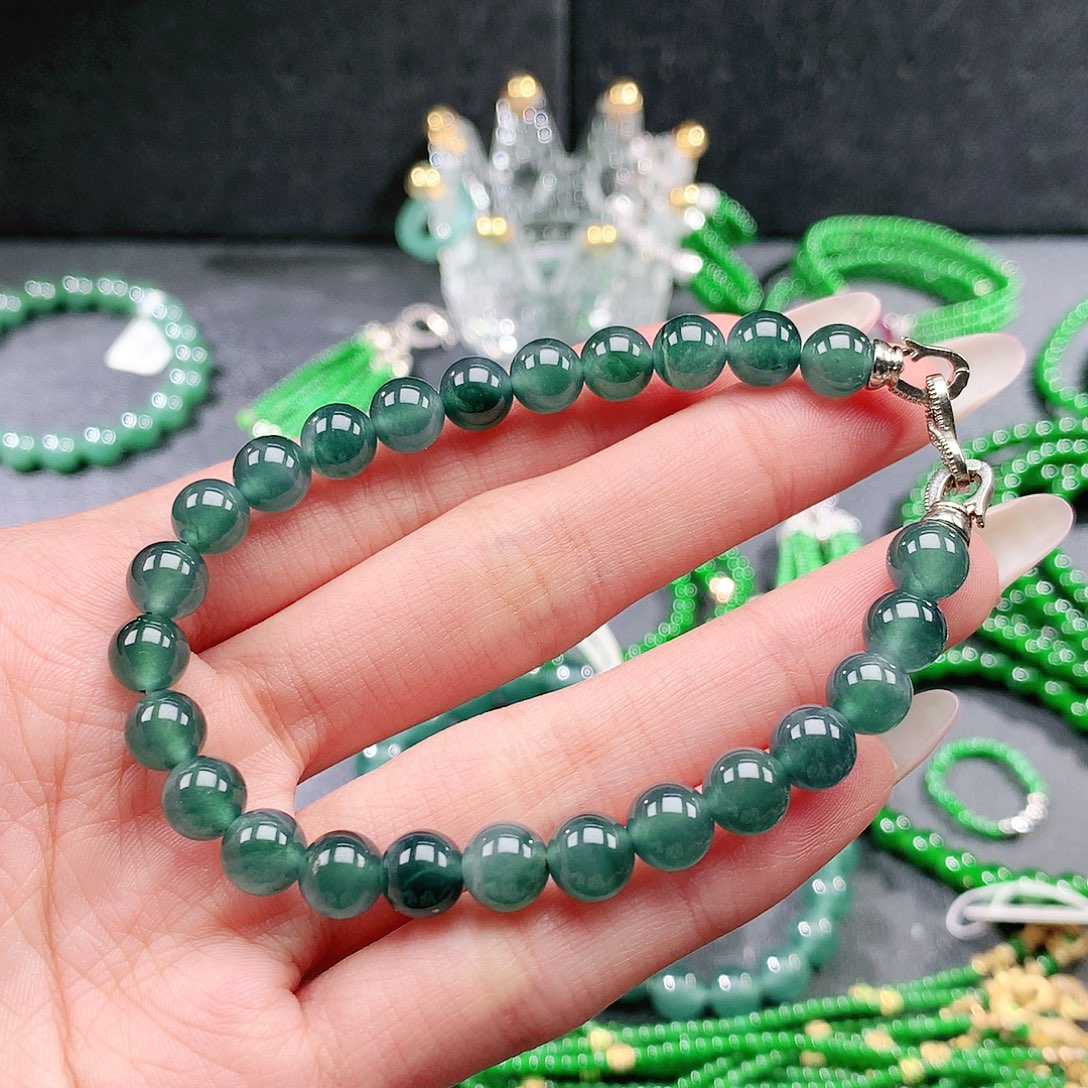 翡翠未镶嵌手串手链