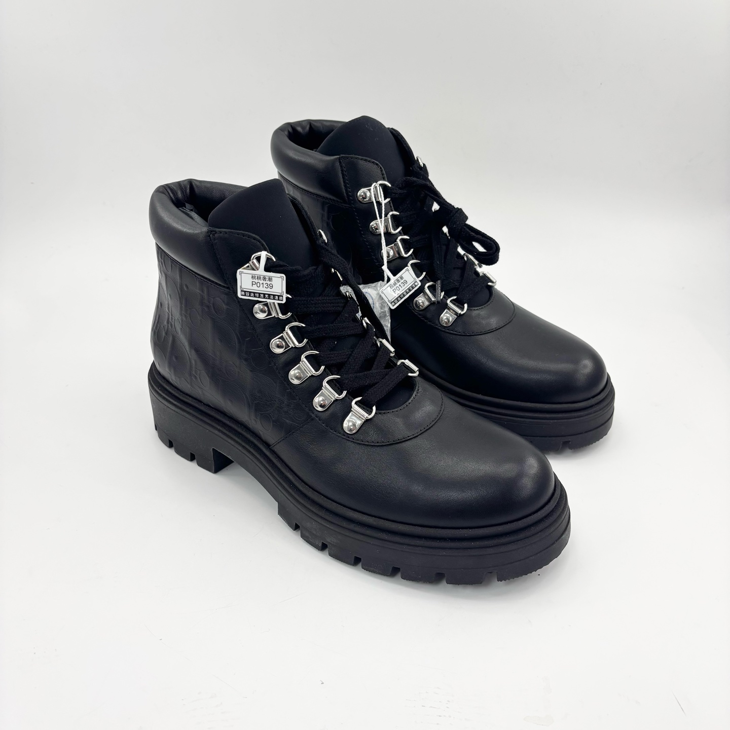 未使用 DIOR/迪奥 全新/迪奥Dior/38码/满印暗纹短靴/p0139