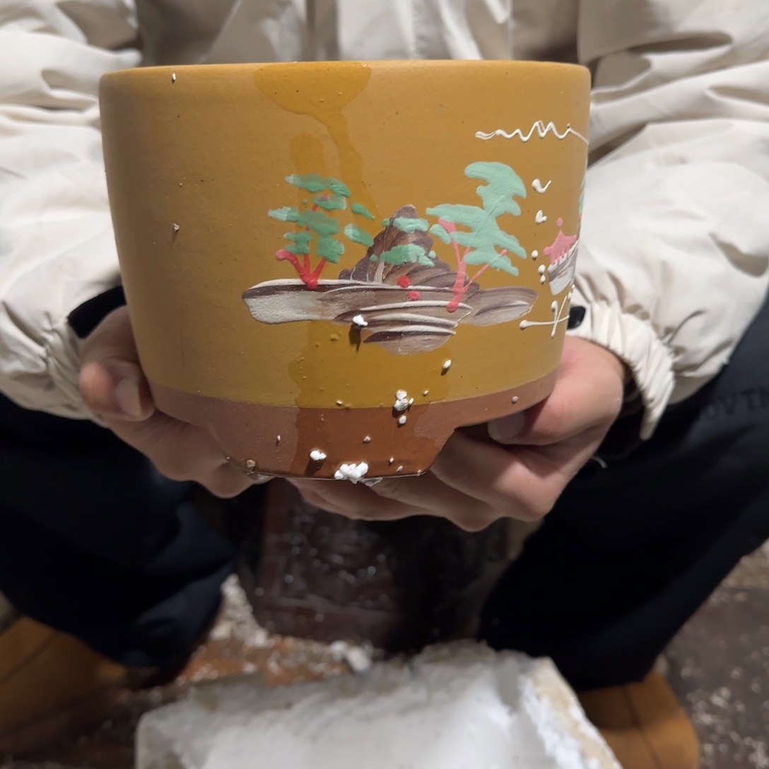 花盆紫砂瑕疵也是