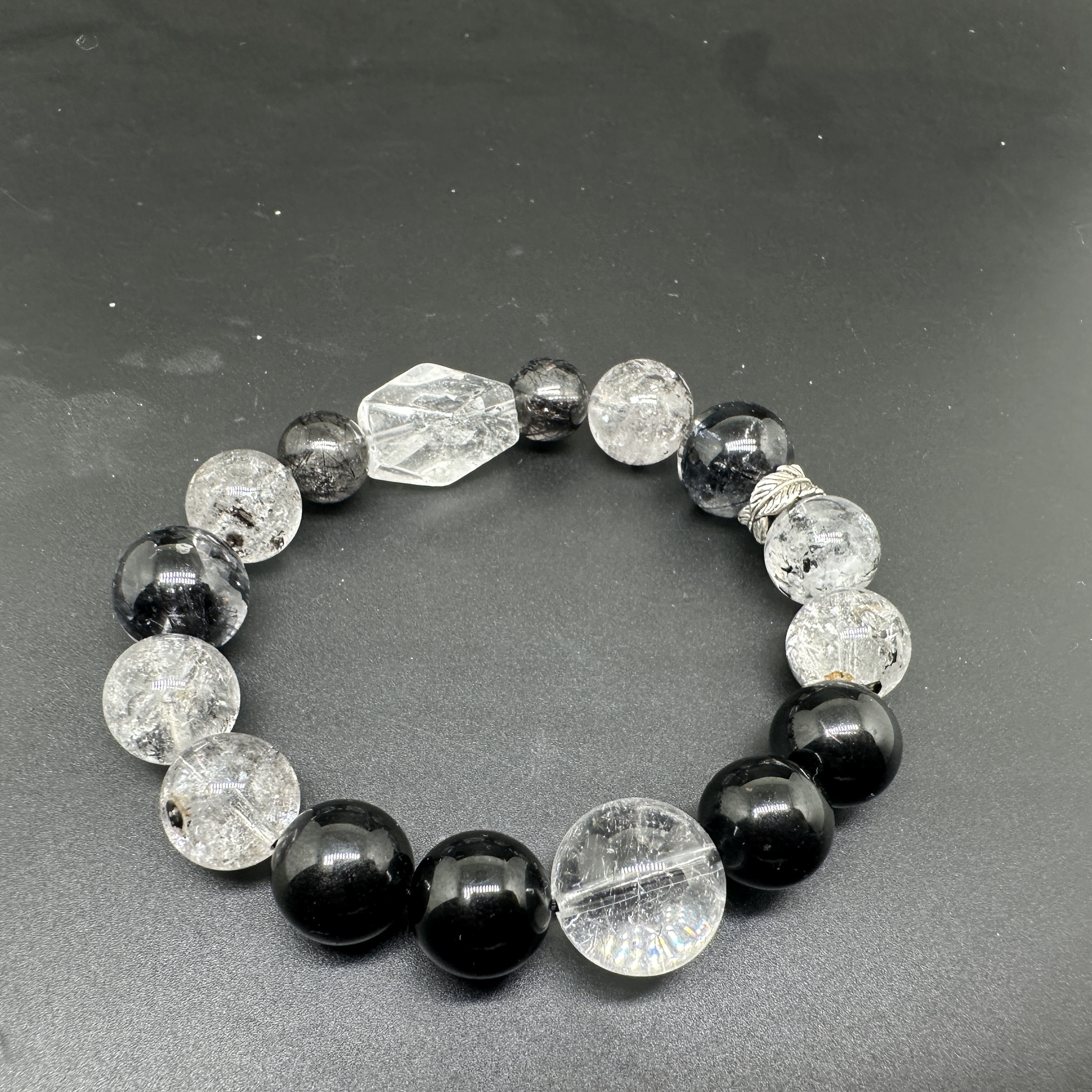 非金属珐琅手链 启光原创 | 大黑武士能量清理净化守护稳定内扎根