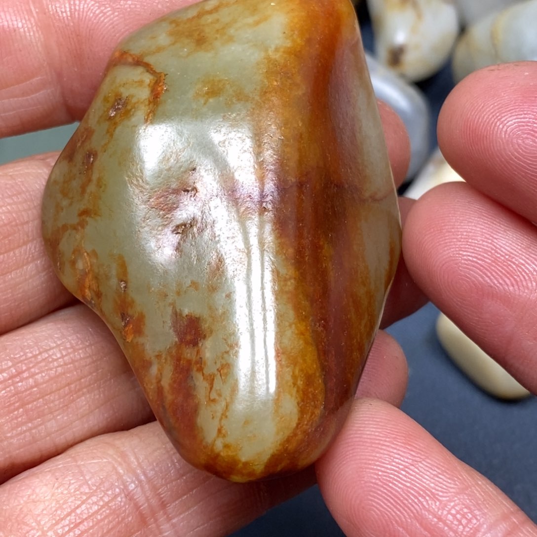 和田玉挂件足银镶嵌