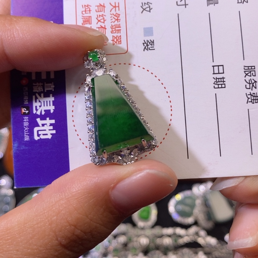 【闪购商品】翡翠颈饰银S925镶嵌天然