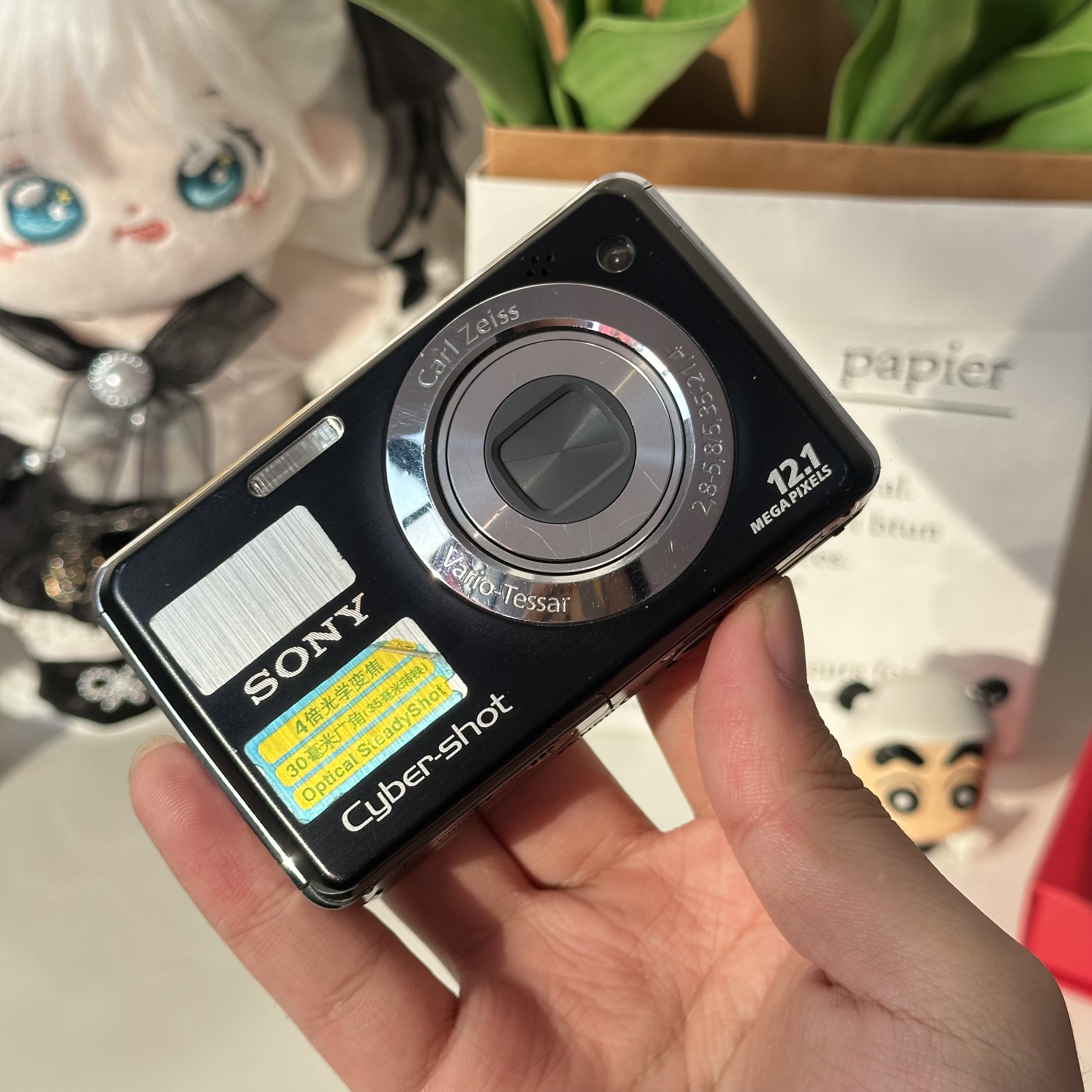 9新 Sony/索尼 索尼w220色彩感饱和度高好1200万像素带配件