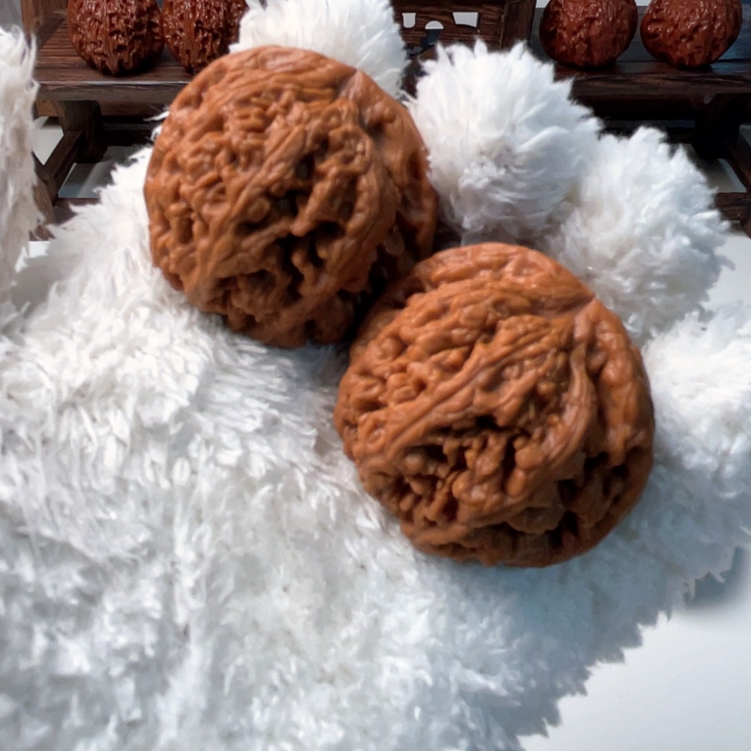 巧****焙文玩核桃把件全品大粗筋42尺