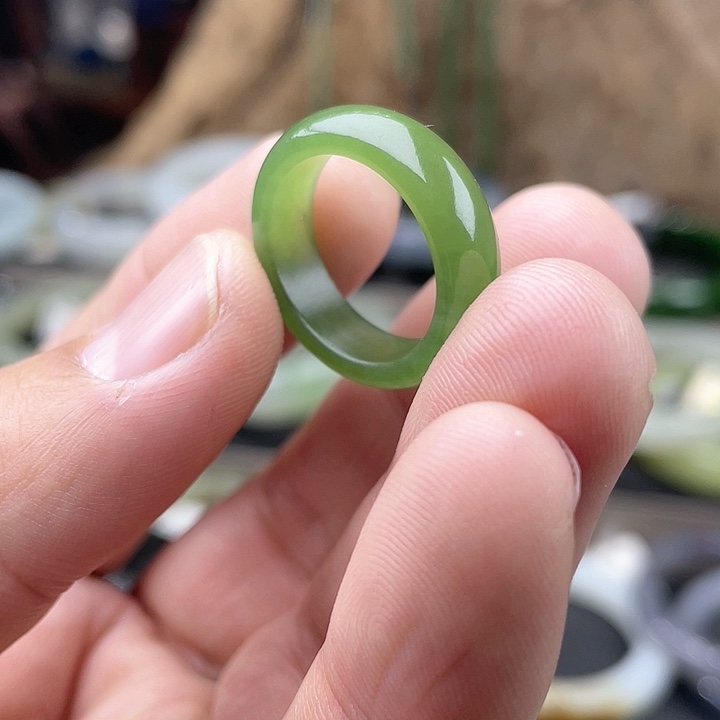 和田玉戒指未镶嵌17.3