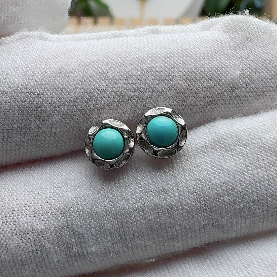 绿松石配饰银S925镶嵌