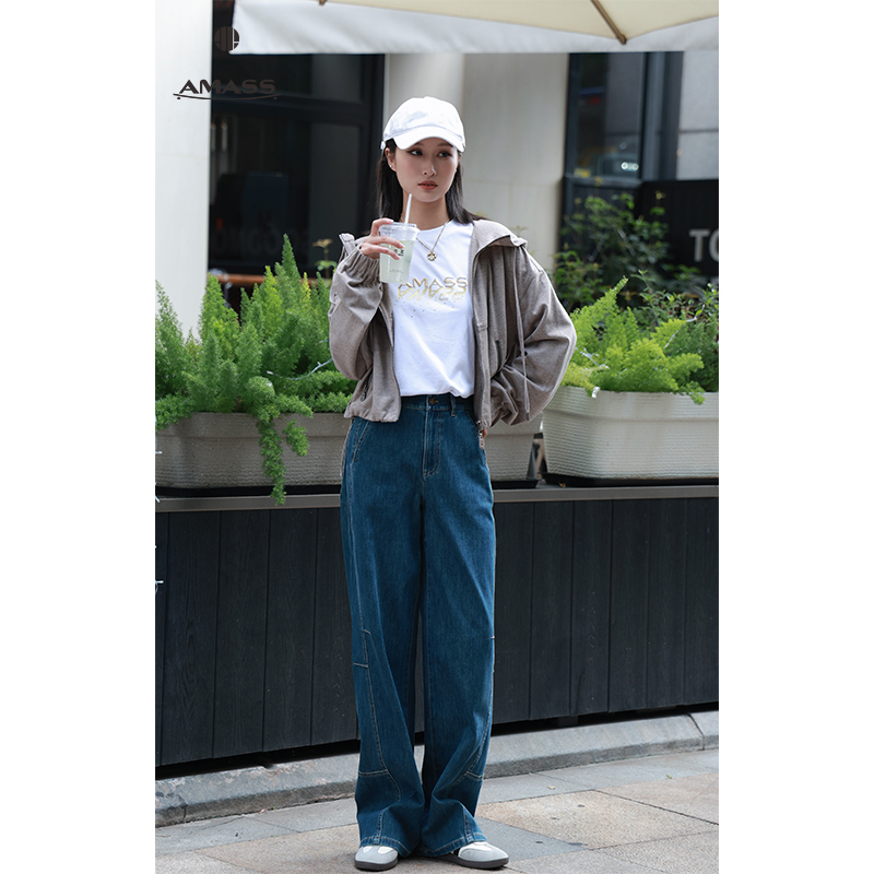 AMASS/阿玛施新款冬季气质连帽百搭休闲时尚外套上衣