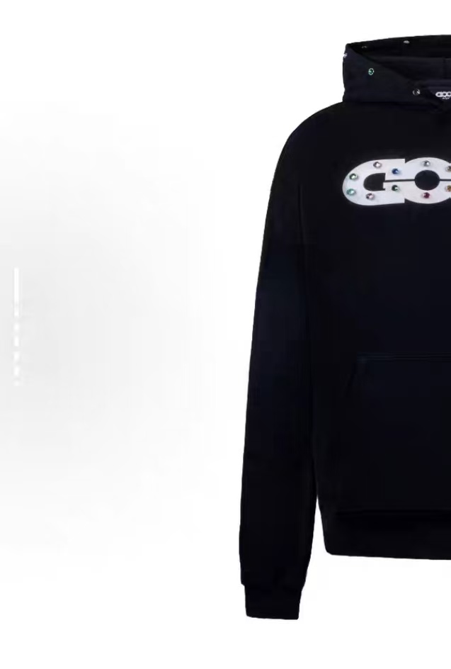 G77何包鼓鼓工作室 GOOD彩虹之国宝石连帽卫衣时尚简约 男女同款