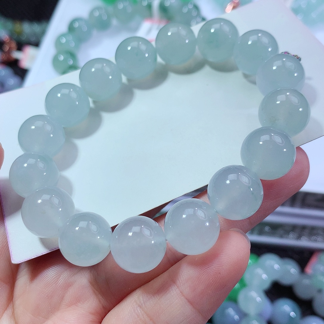 翡翠手链未镶嵌卡12.7
