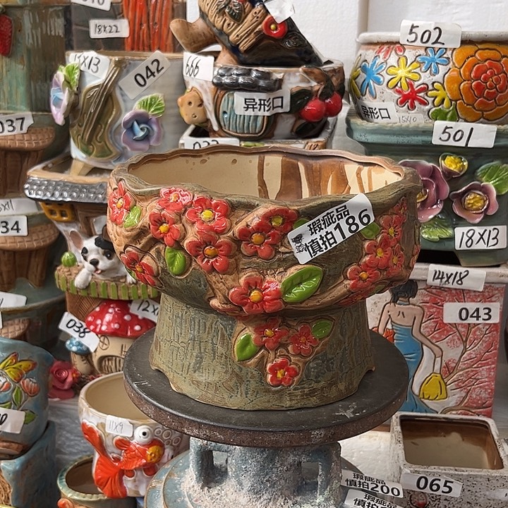 粗陶材质多肉花盆186