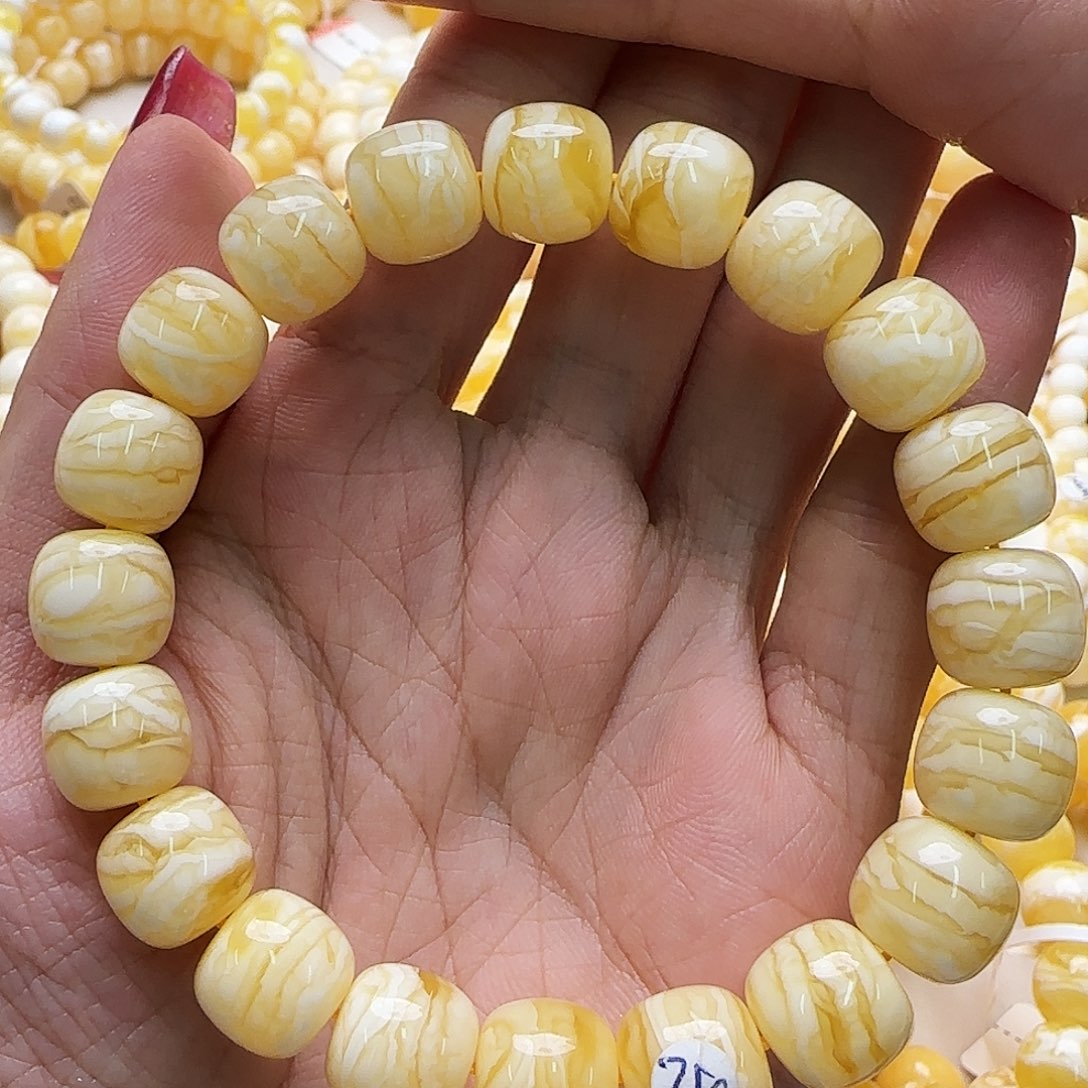 琥珀未镶嵌手链蜜蜡手串