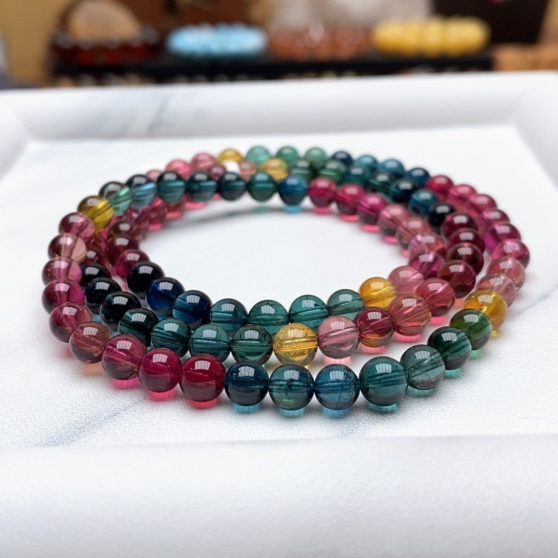 未镶嵌手链碧玺手链