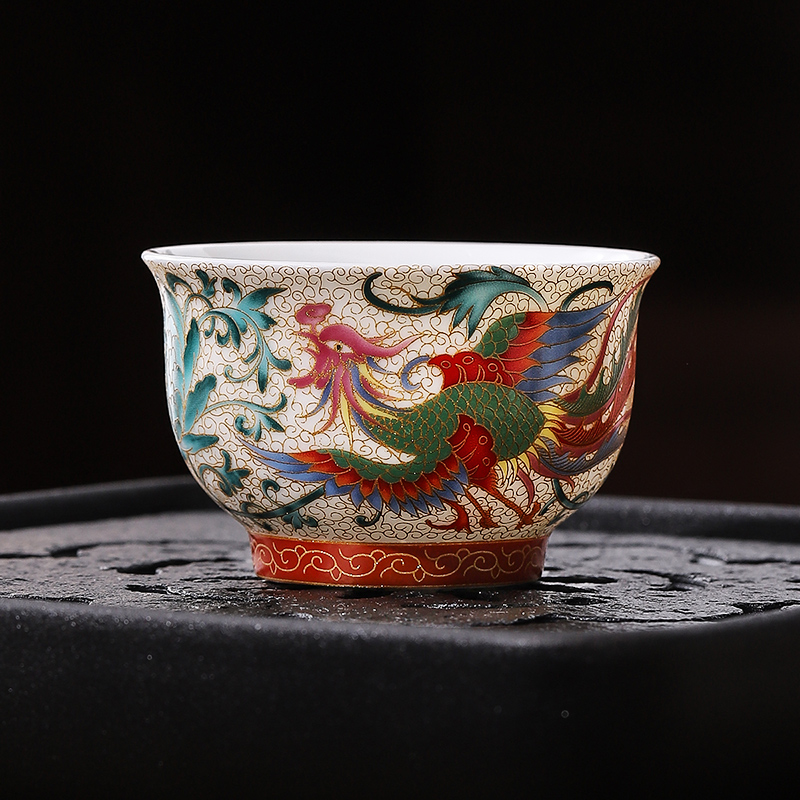 【小魏大咖上新】珐琅彩白瓷牡丹凤主人杯HF