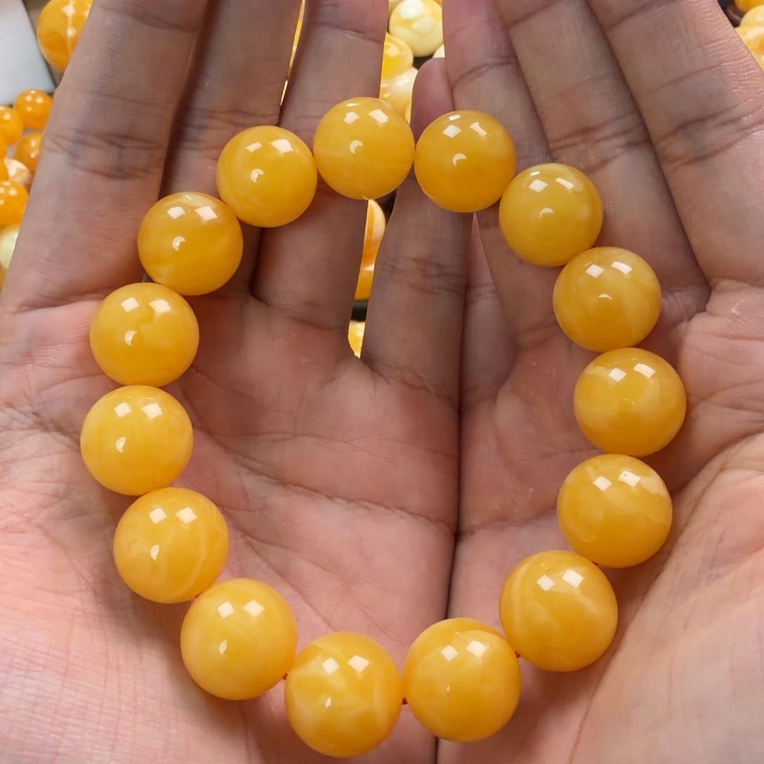 琥珀未镶嵌珠宝奇石16mm同料