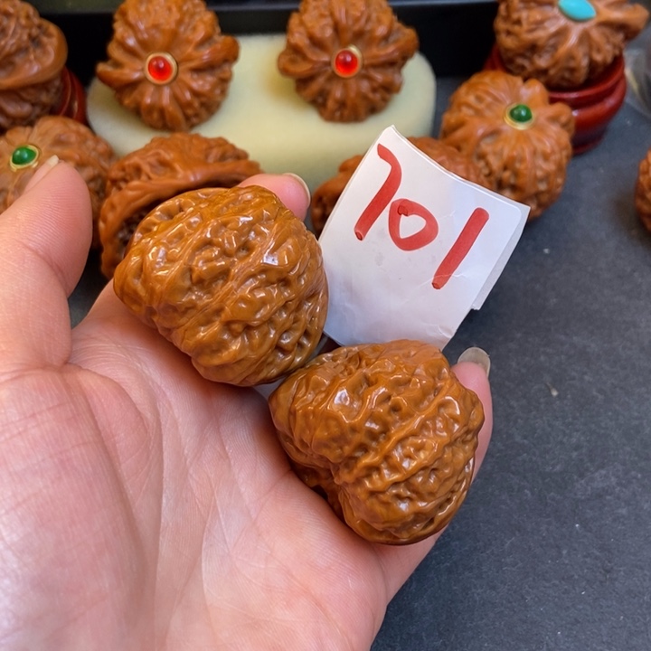 文玩核桃把件37蛤蟆叫701