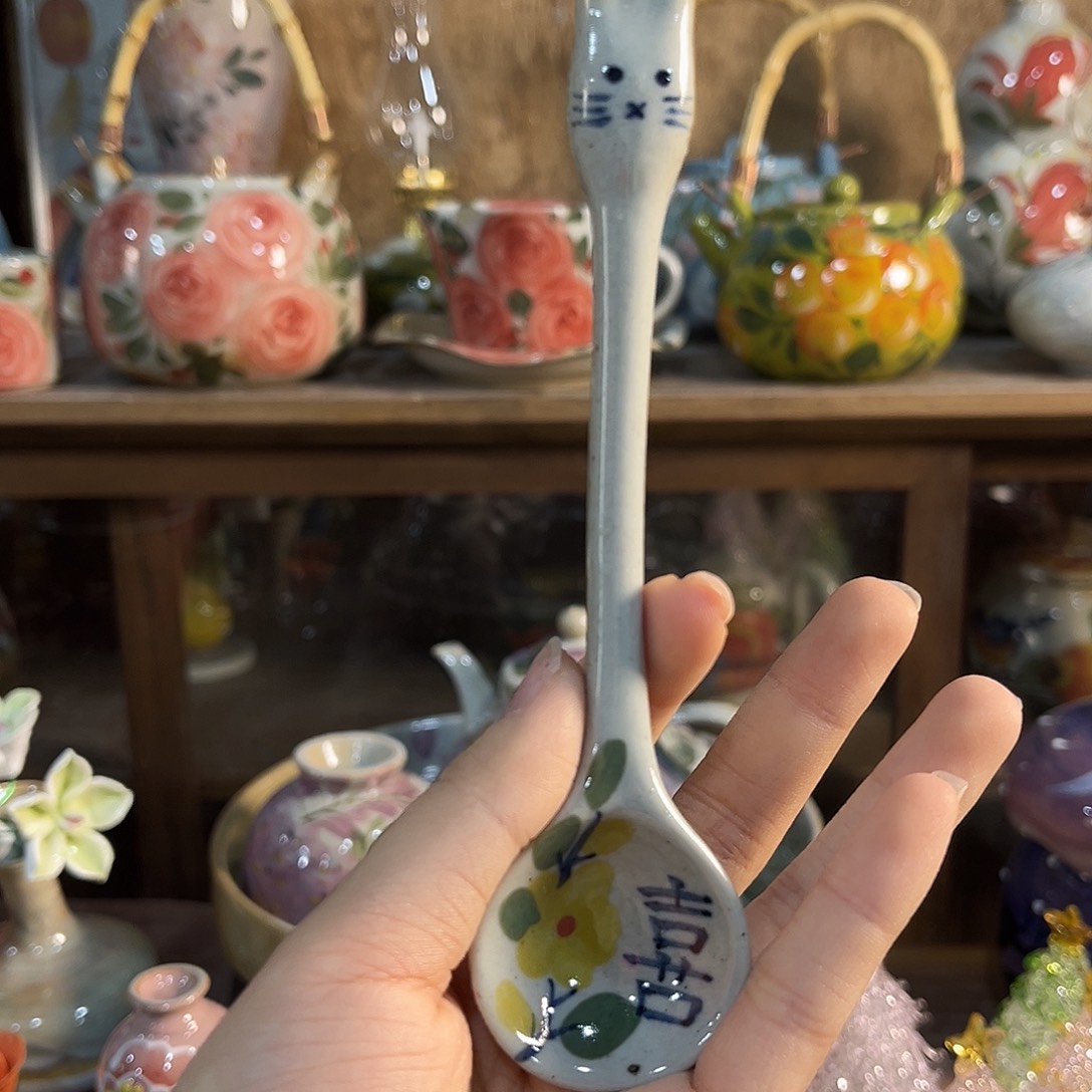 陶泥景德镇手工手绘高温釉下彩