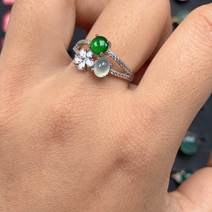 翡翠未镶嵌戒指戒指