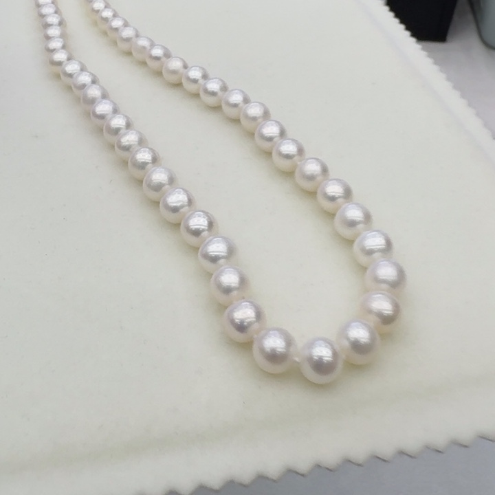 淡水珍珠银S925镶嵌颈饰198