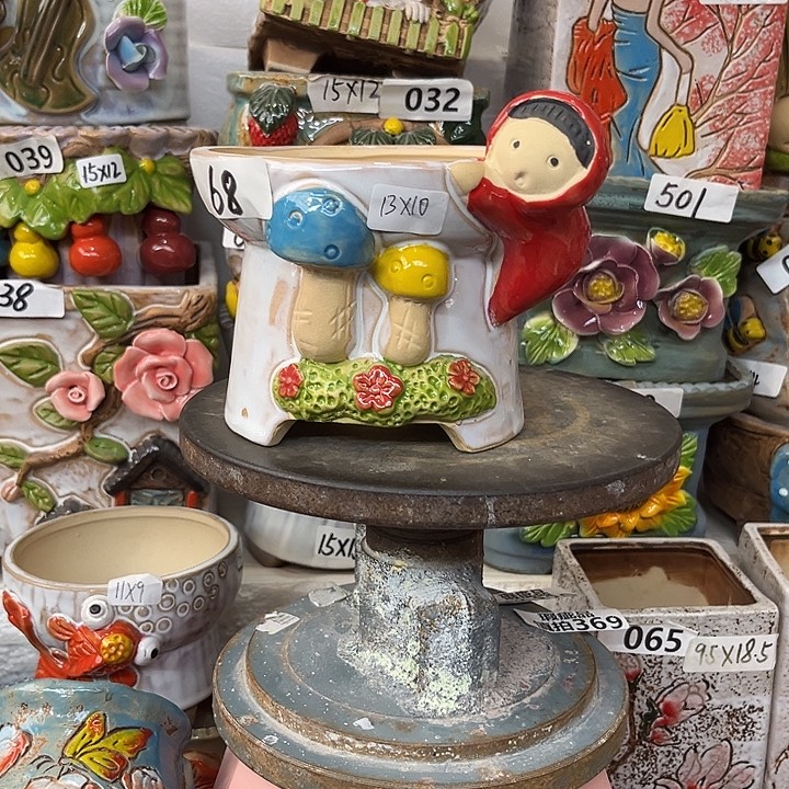 粗陶材质多肉花盆