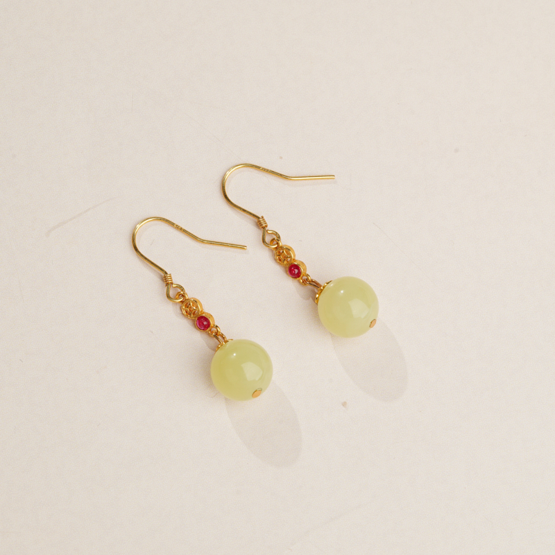 POTALA PALACE/布达拉宫和田玉耳饰