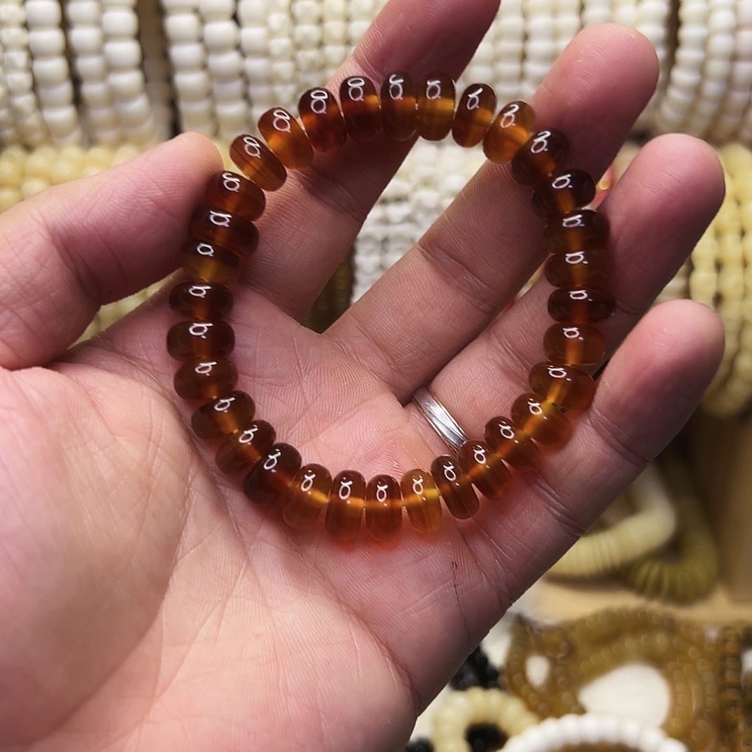 桃核把件1.1羊角药片