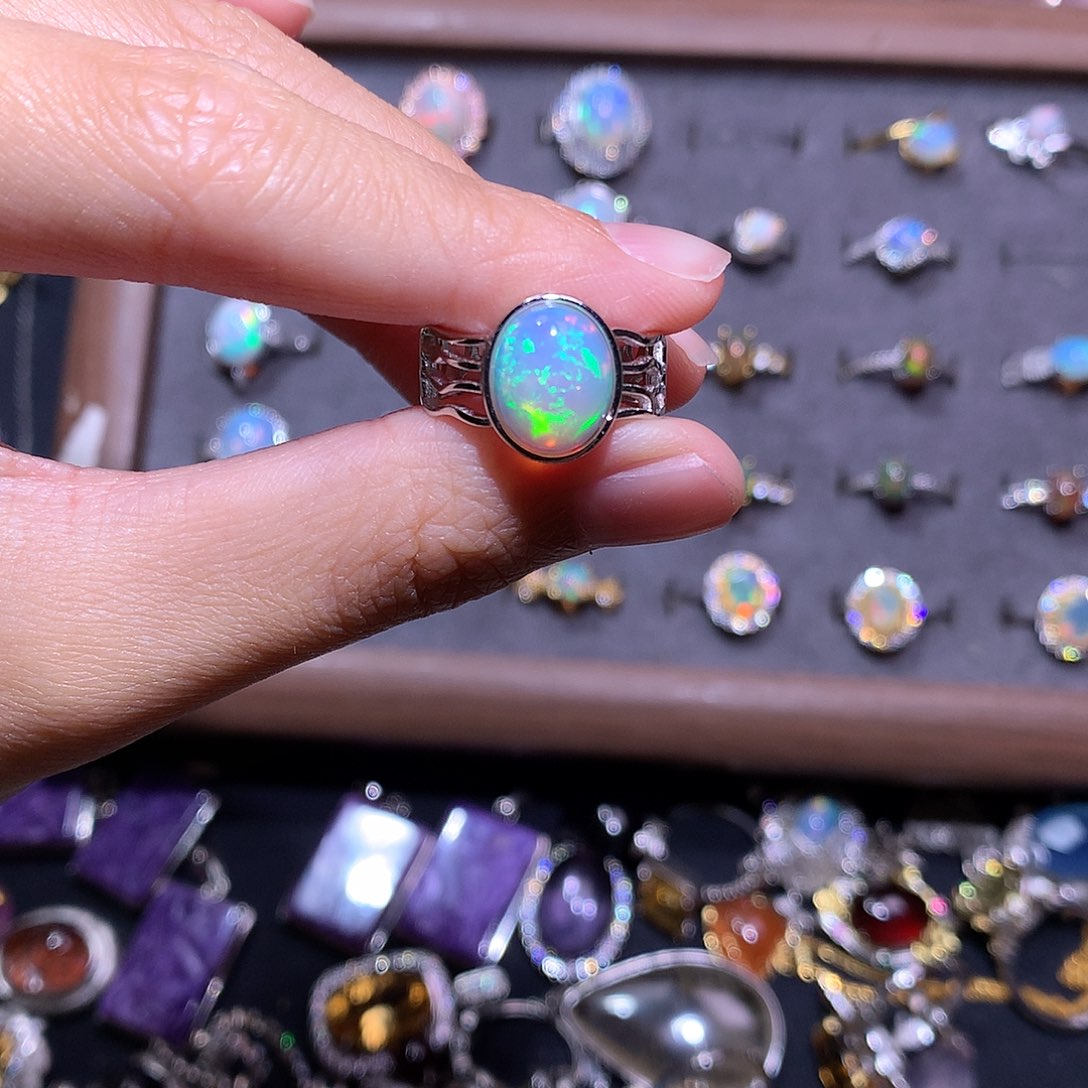 银S925镶嵌戒指黄晶苏*卿