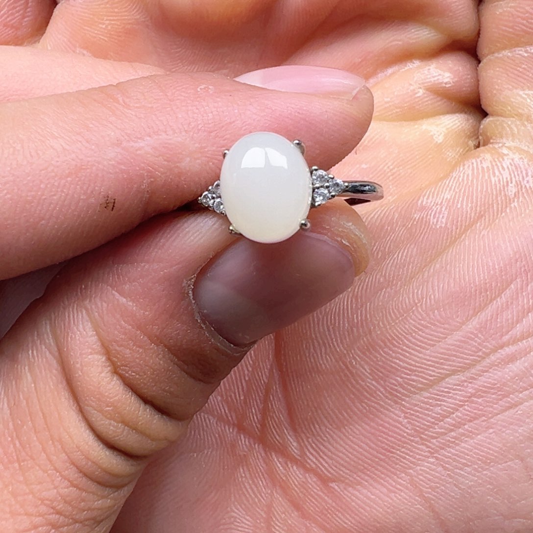 和田玉戒指合金多样性拍一发一