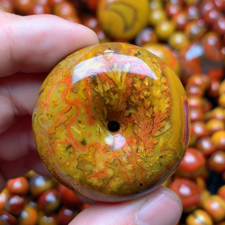 玛瑙/玉髓平安扣未镶嵌