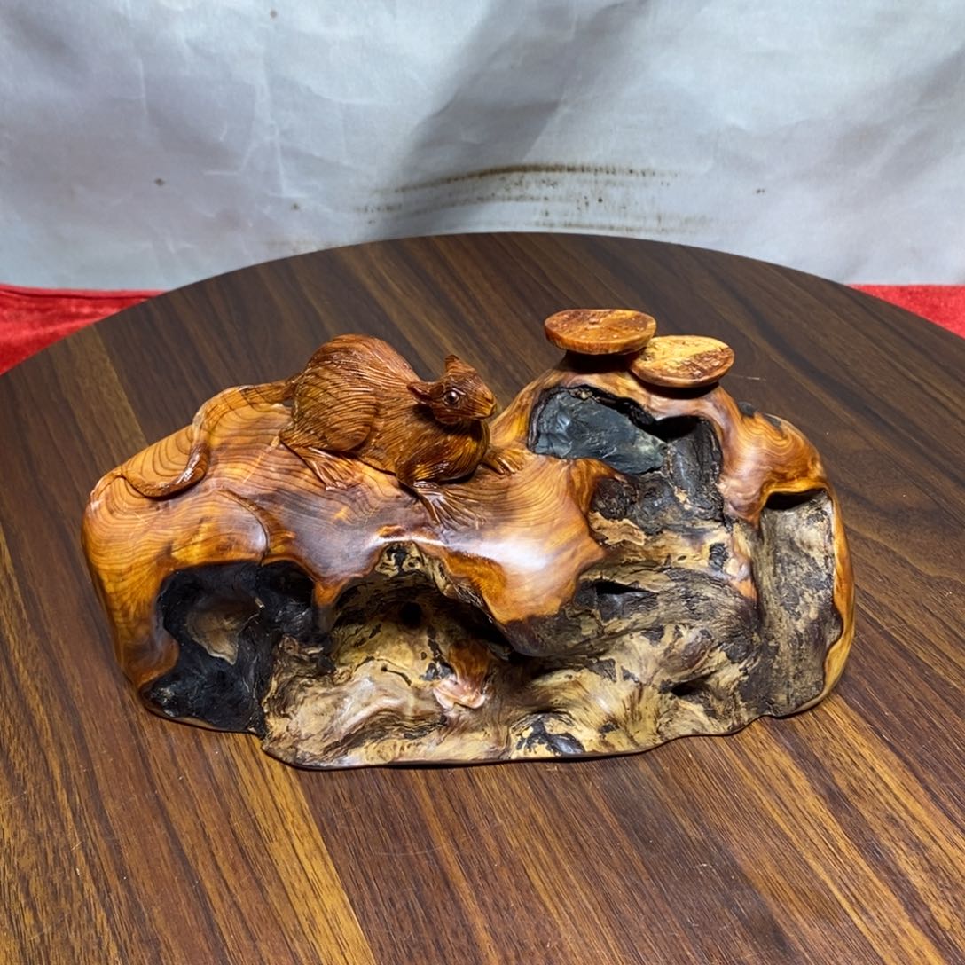 小***谢柏木（崖柏）崖柏小老鼠