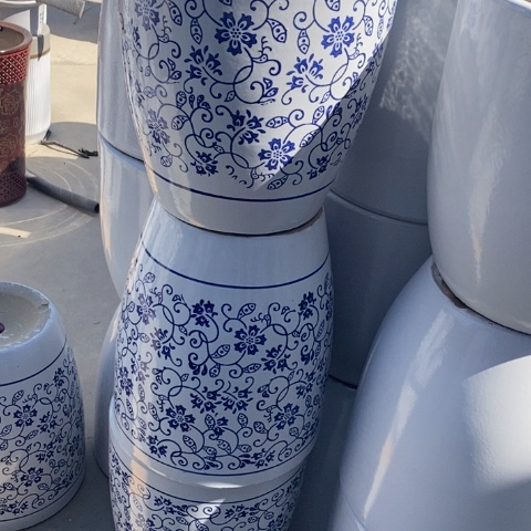 低腰锥形青花瓷大号32*39