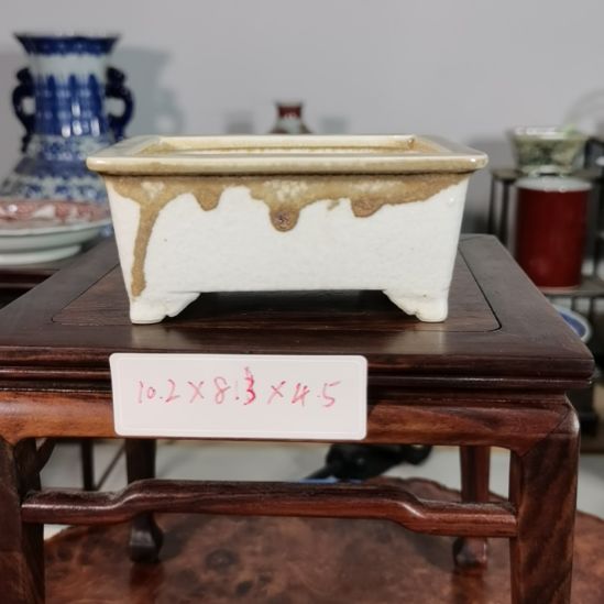 用***4手工手绘釉盆大徳堂