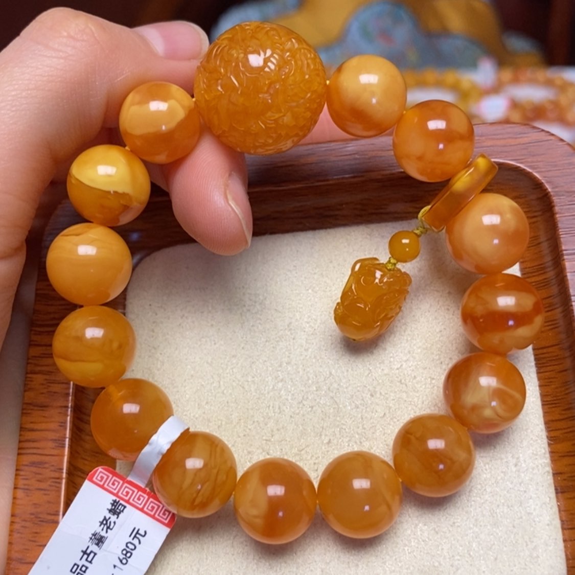 【闪购商品】蜜蜡手链未镶嵌手串