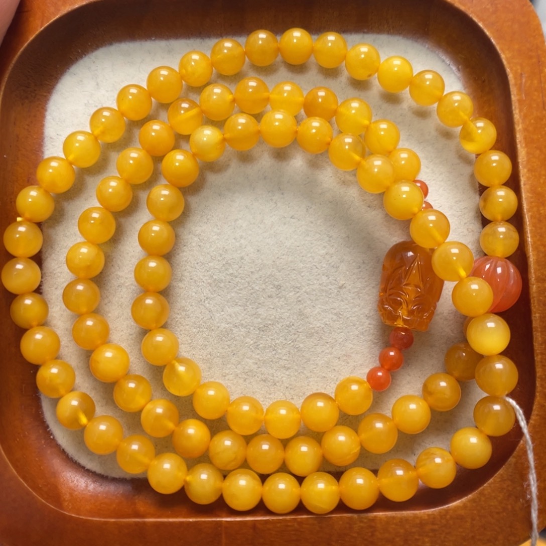 蜜蜡未镶嵌手串蜜蜡