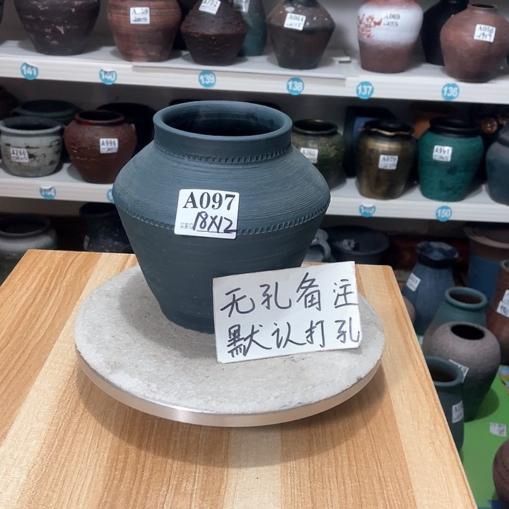 红陶手工制作工艺花盆