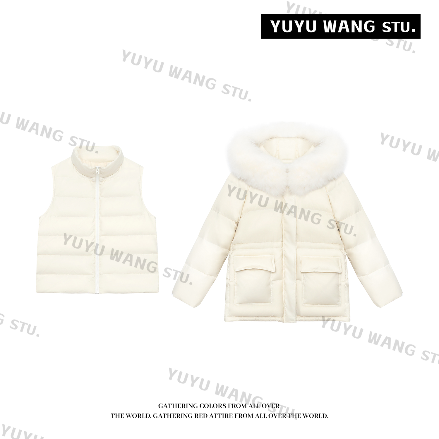 YUYU WANG 【浠贝】羽绒马甲两件套 RBC2FD422女款