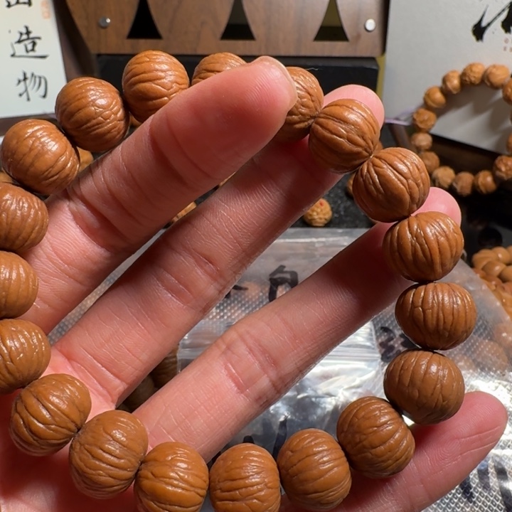吊坠猴头核桃「观山」纯天然原皮手串