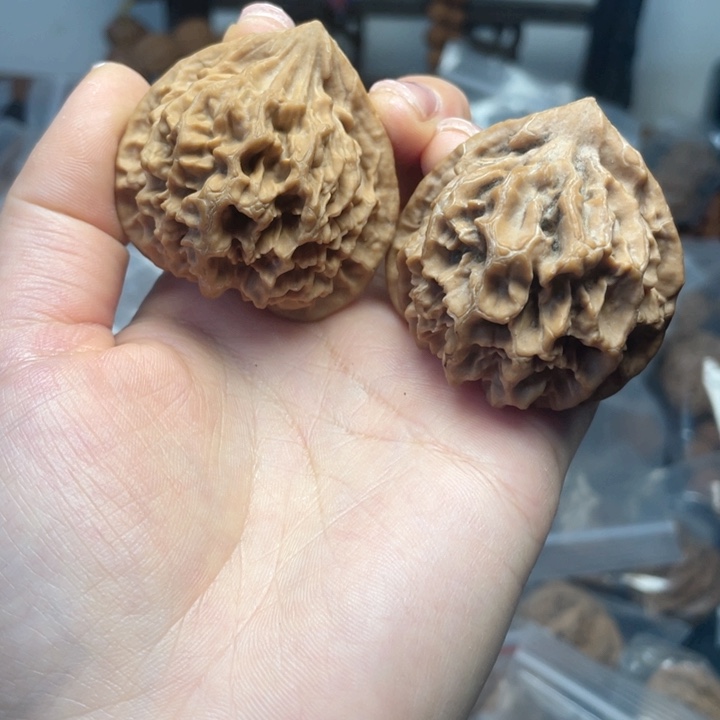 文玩核桃把件秦岭大花44全品有色差