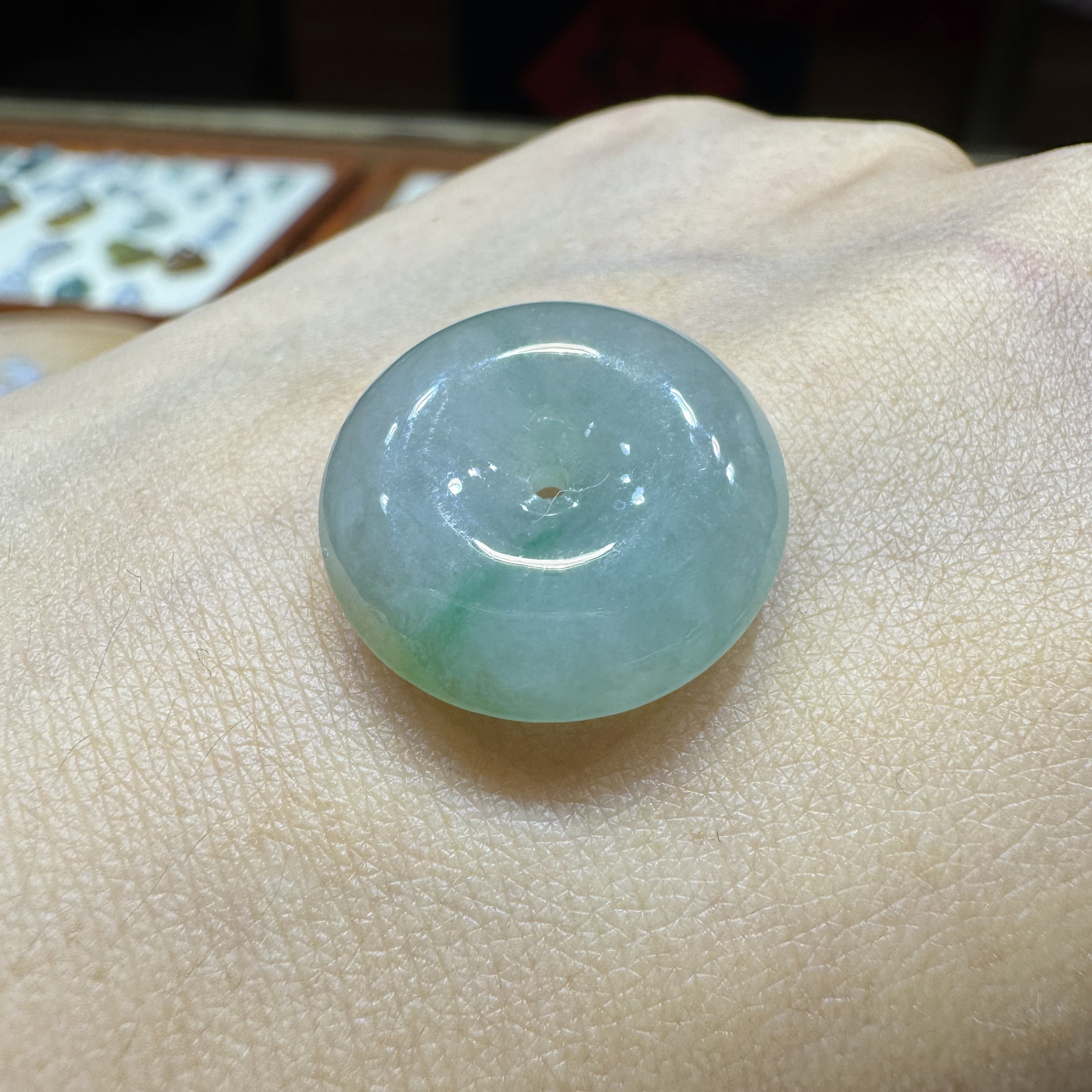 天然翡翠A货平安扣
