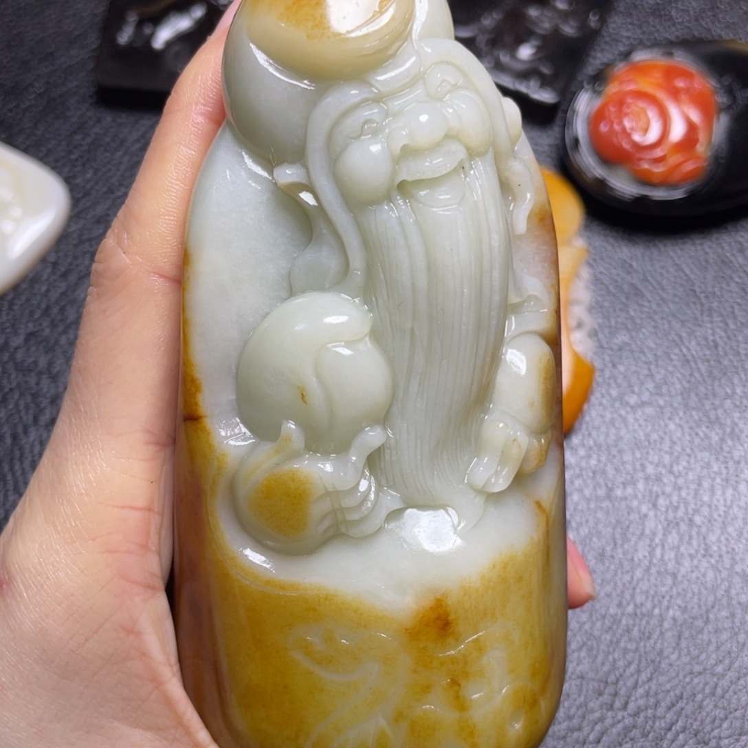 王***波和田玉未镶嵌颈饰