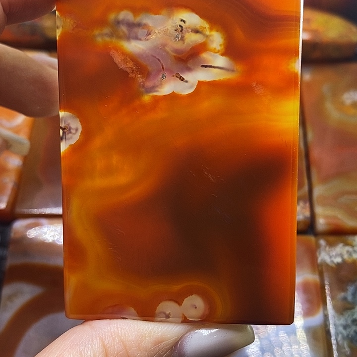 蒹***苍玛瑙/玉髓未镶嵌颈饰