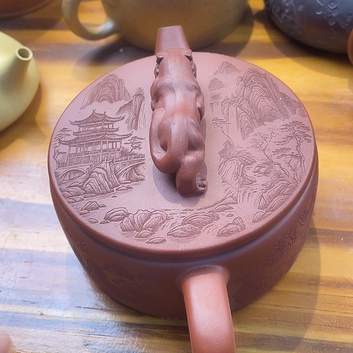 紫砂茶壶处理一把