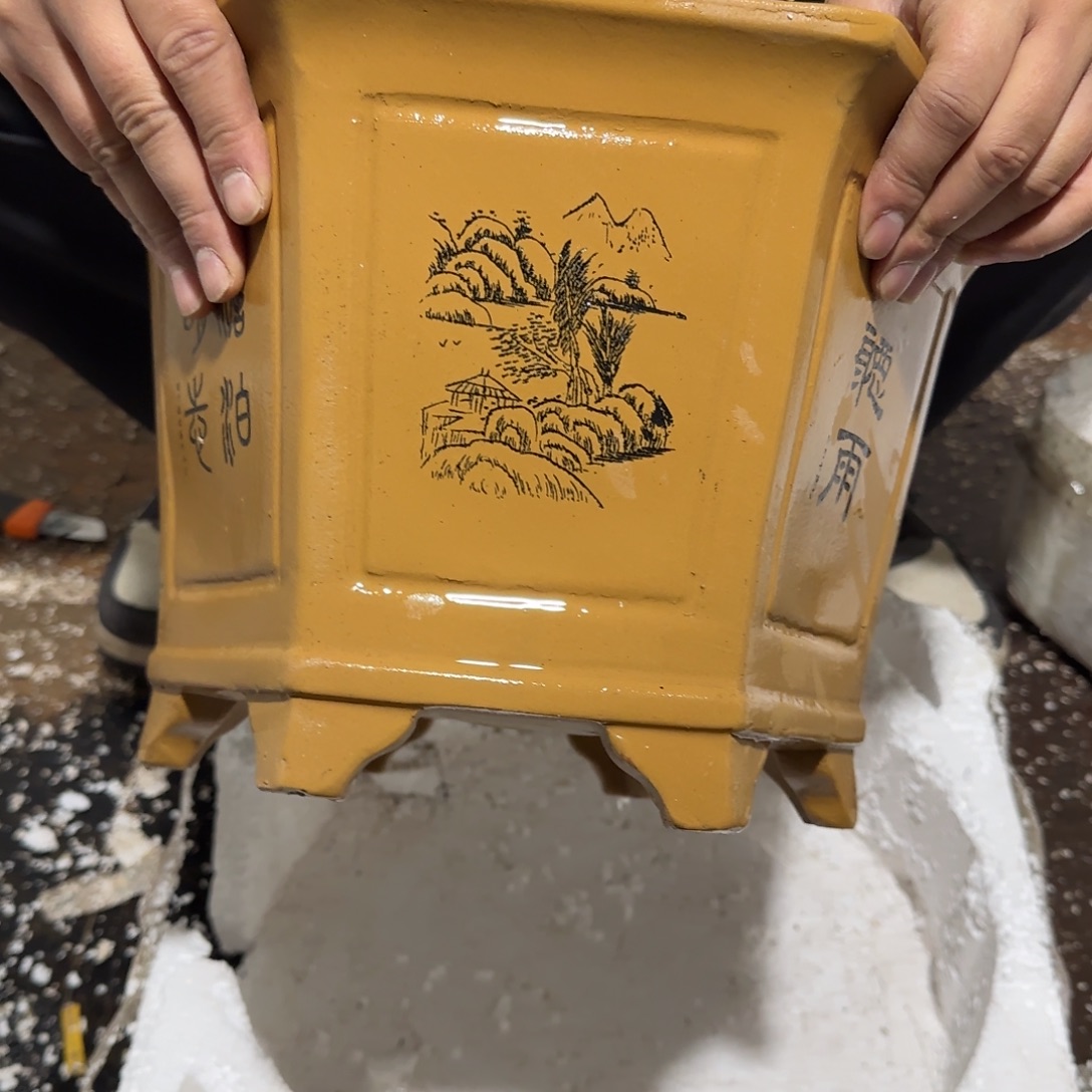 紫砂花盆口径27.23.17口径