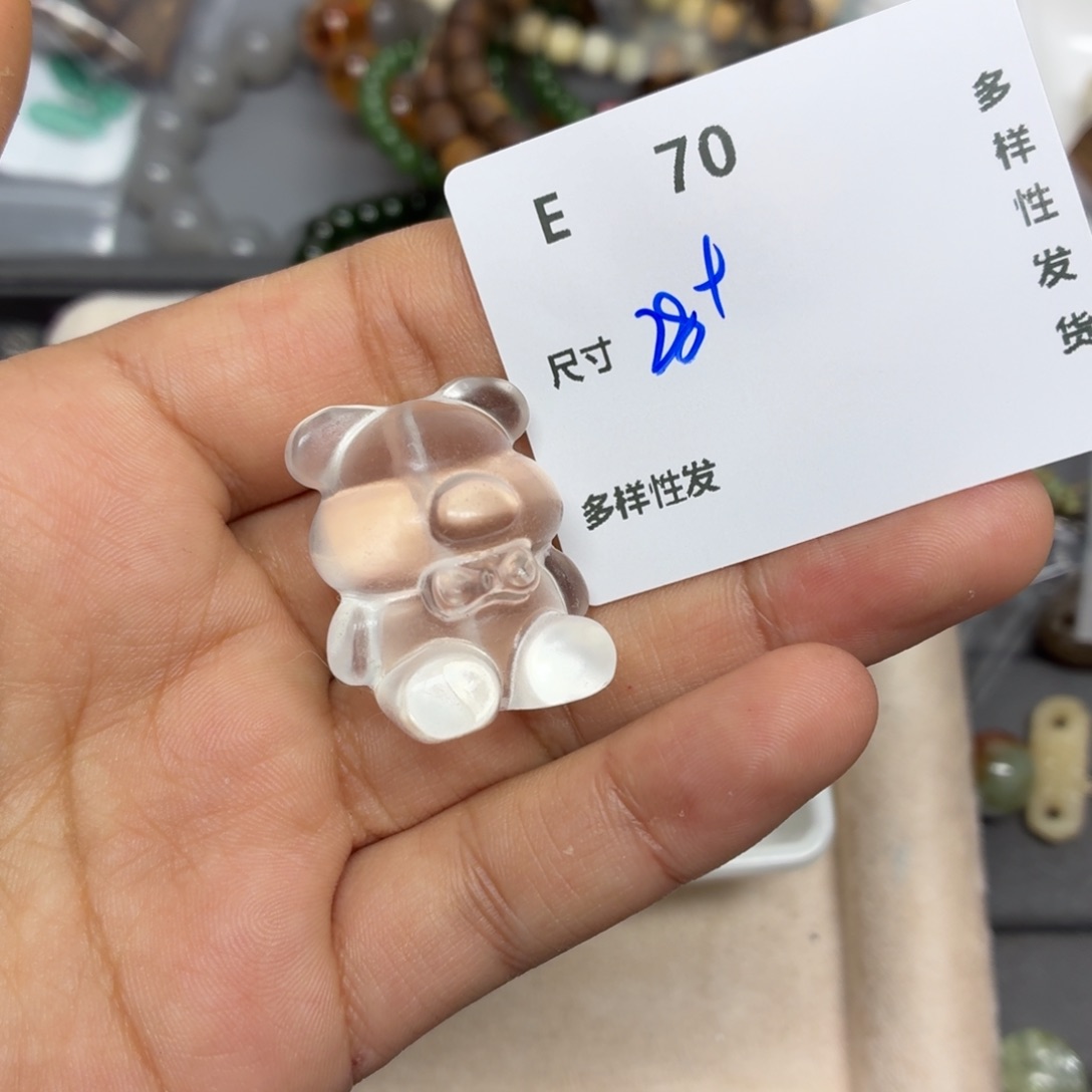 珠宝半成品银S925镶嵌水晶E70