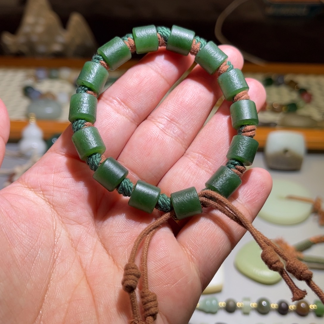 和田玉未镶嵌手链