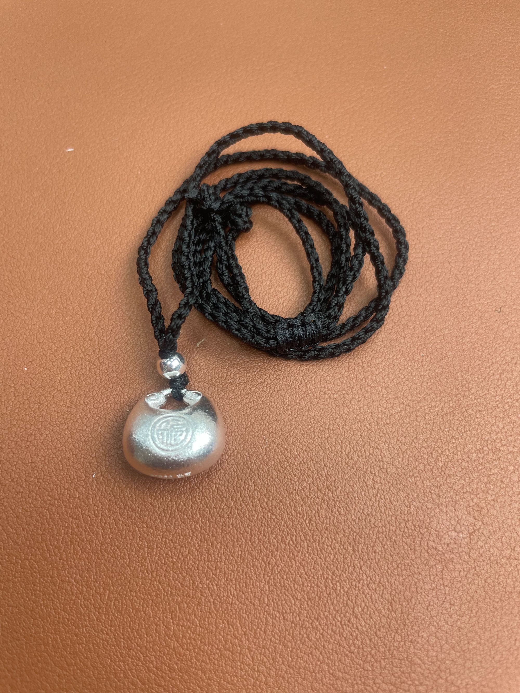 吊坠足银 YZ031 银饰精品项链8.8g