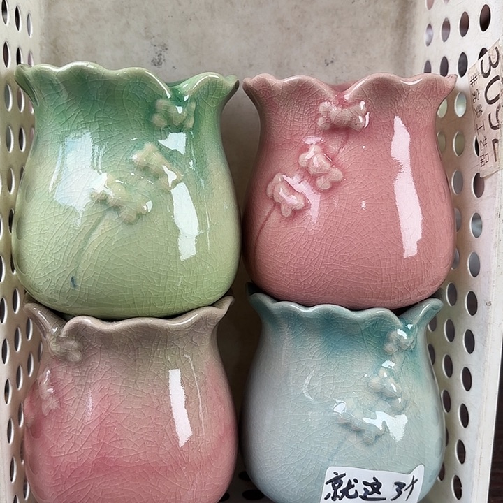 红陶量货/口7高9深浅搭配发6个