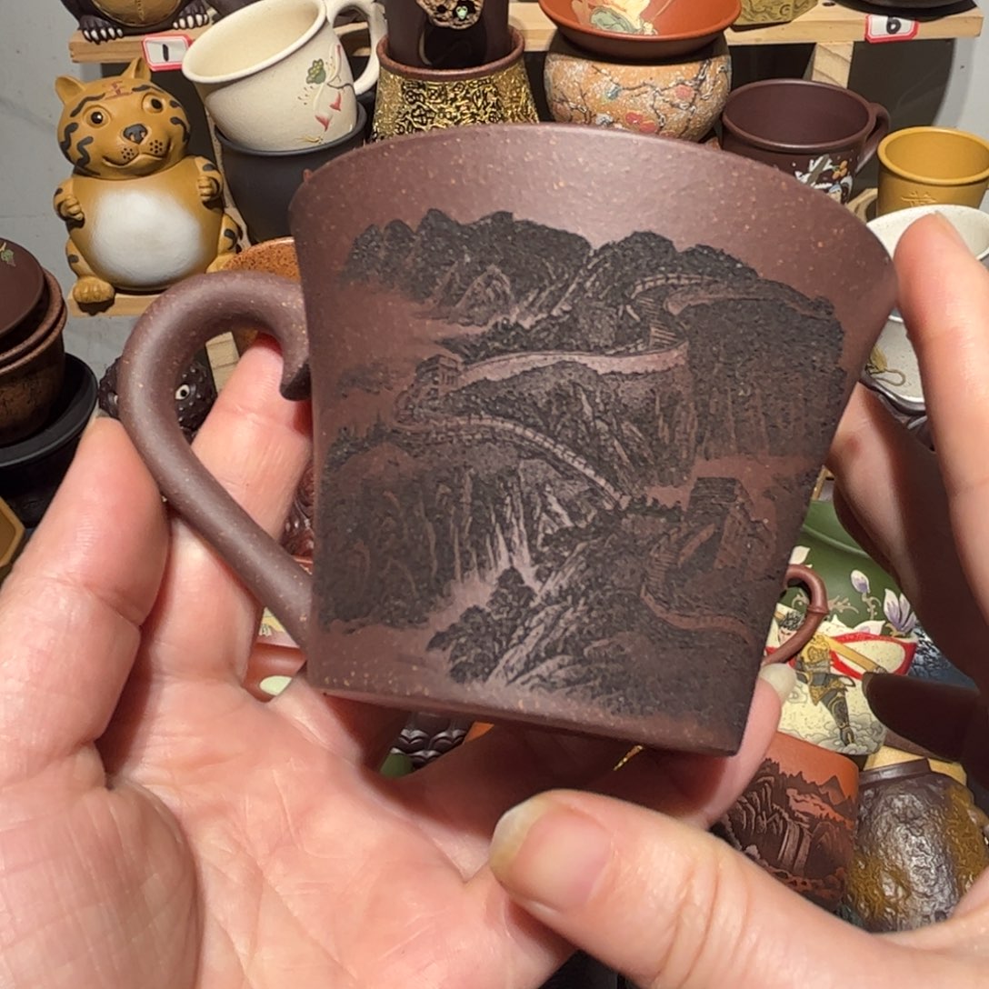 紫砂茶杯宜兴紫砂主人杯