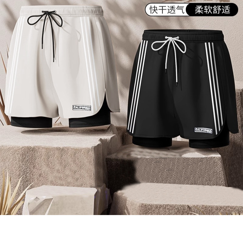 25028Y1Z泳裤男士防尴尬2025新款平角大码游泳裤专业温泉泳衣游泳