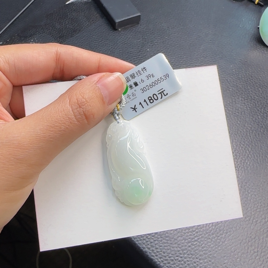 翡翠颈饰未镶嵌冰底小龙鱼