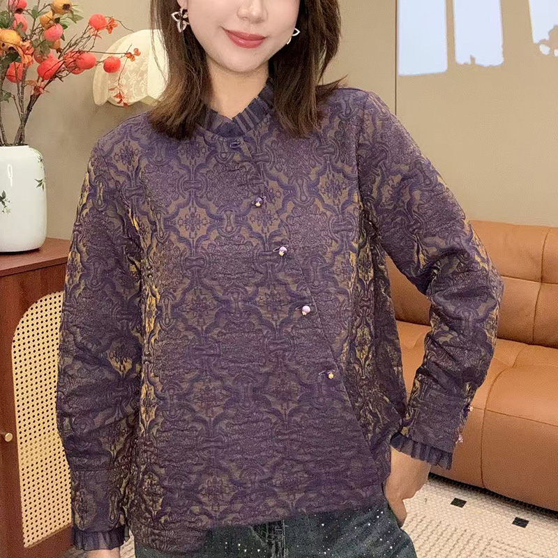 【锦轩阁】新中式国风女装新设计感时尚百搭秋季上衣810-11